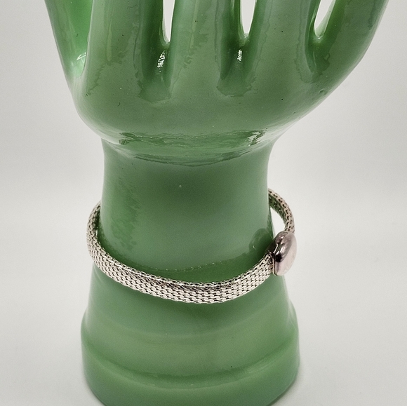 MONET silver tone magnetic closure clasp. - Picture 3 of 9